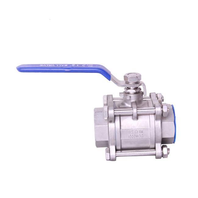 Three piece ball valve