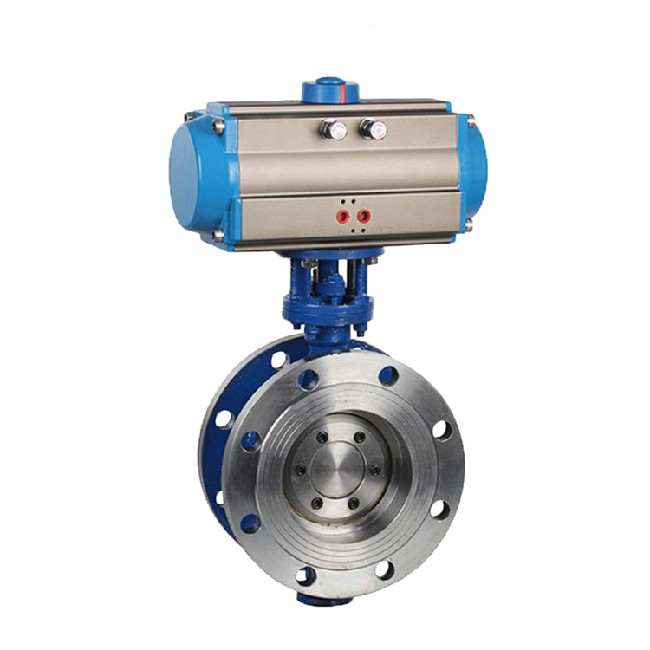 Pneumatic flange butterfly valve